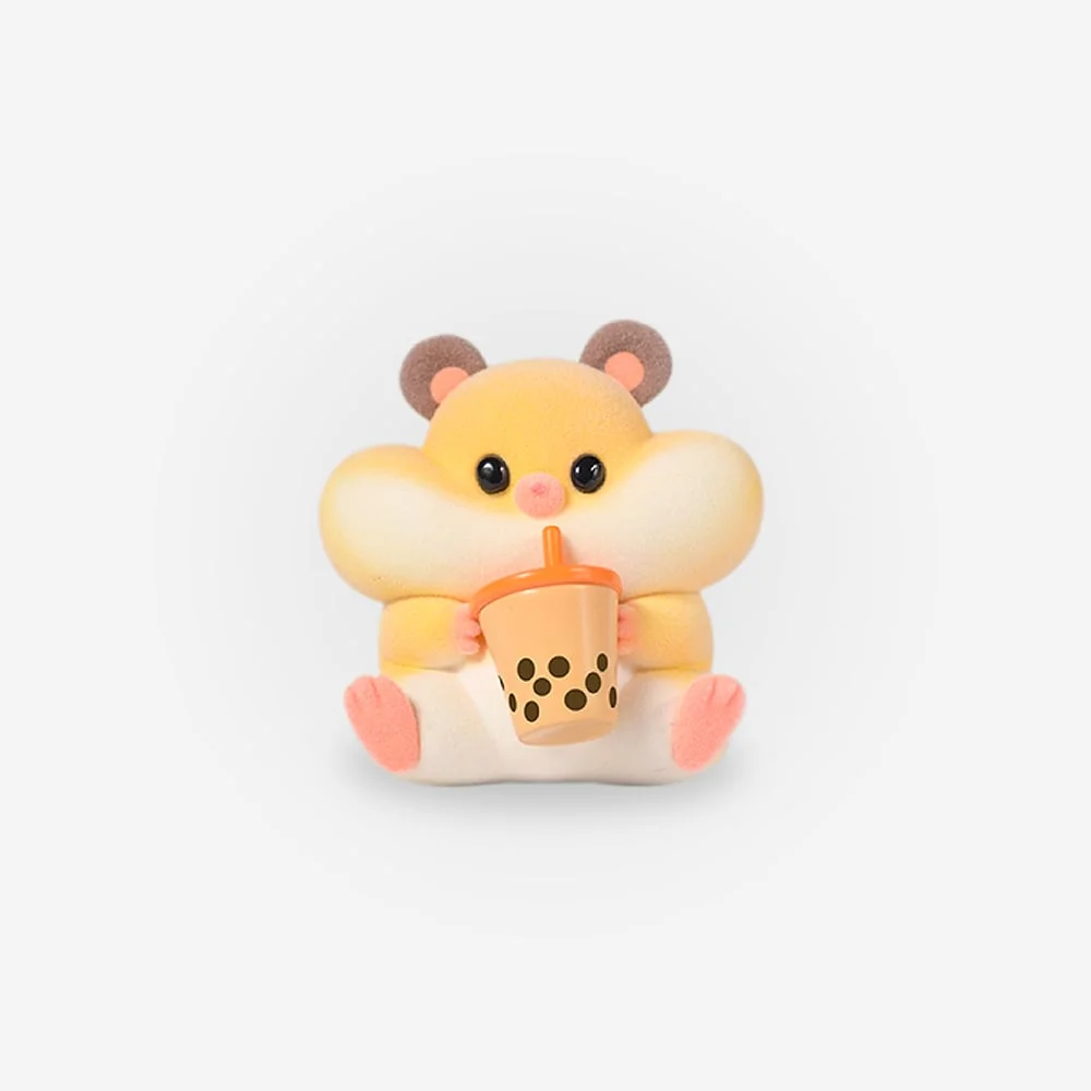 FLOCKING RICH HAMSTER - Hamster's Daily life 4~7cm Blind Box - 1 Unidade